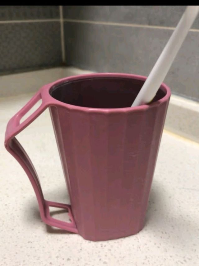 中麒 牙刷杯子洗漱漱口杯刷牙杯子北欧情侣家用牙桶套装牙缸杯牙刷杯 蓝黄（1个装）