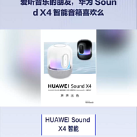 爱听音乐的，华为 Sound X4 智能音箱喜欢么