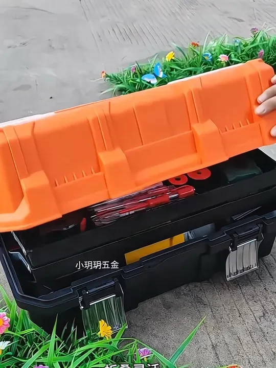绿林三层折叠工具箱，是手艺师傅的得力好帮手。 #工具箱 #工具收纳 #水电工