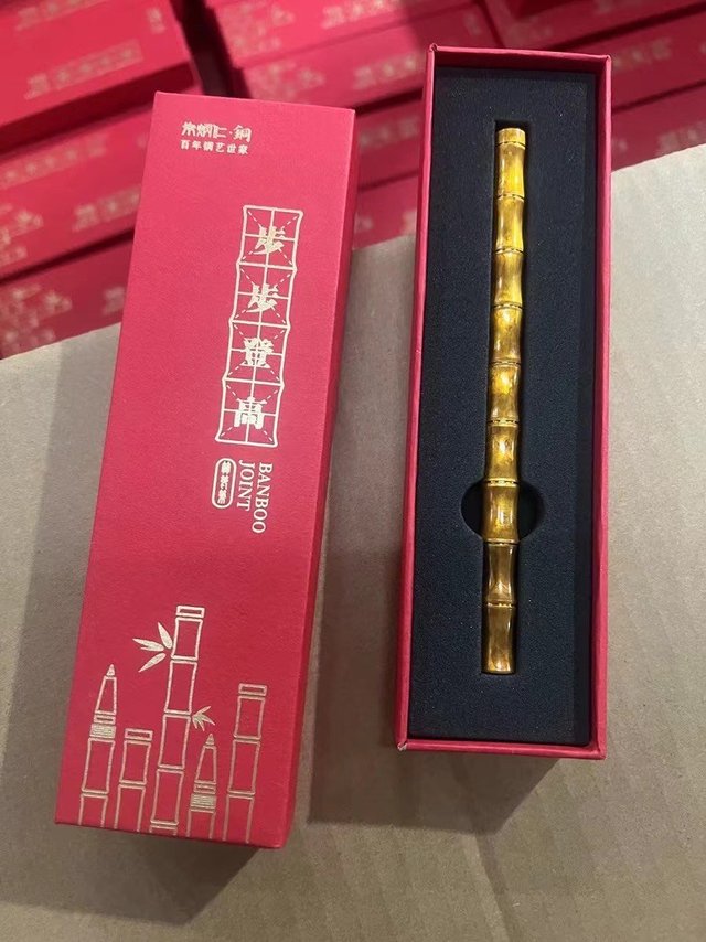 朱炳仁铜少爷同款竹节笔！ 