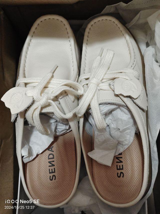 森达奥莱时尚穆勒鞋女2023夏新商场同款简约平底休闲凉鞋4CFE4BH3