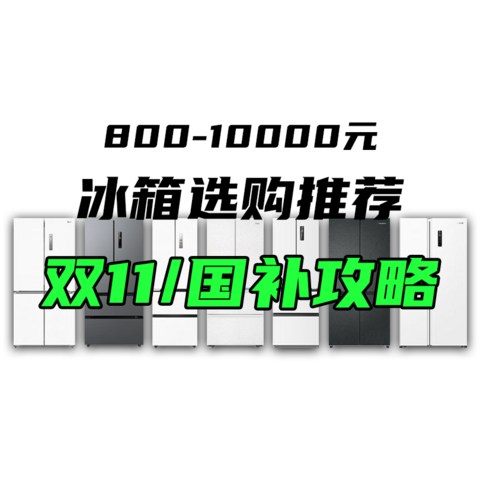 2024年双11冰箱选购攻略！各类型高性价比冰箱推荐【附国补价】