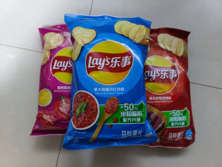 四种味，嘎嘣脆，乐事薯片混合装