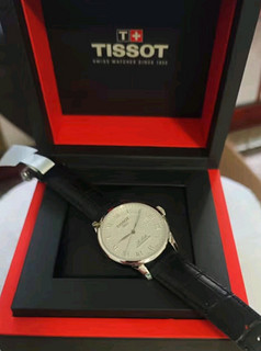 天梭（TISSOT）瑞士手表 力洛克系列腕表 皮带机械男表 T006.407.16.033.00