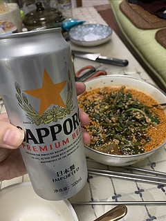 这日本原产的啤酒也不怎么样，亏了我一锅钵钵鸡