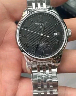 天梭（TISSOT）瑞士手表 力洛克系列腕表 钢带机械女表 T006.207.11.058.00