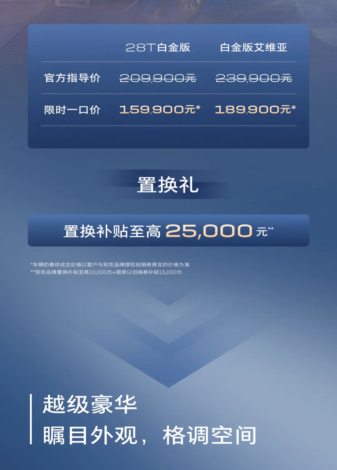 2025款别克君越正式上市，限时一口价15.99万元起