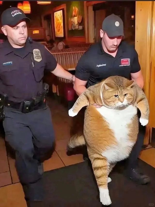 是加菲猫！不是月半猫🐱圆滚滚的真萌……不能吃太胖