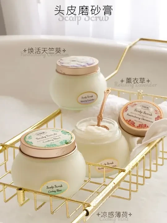 邂逅丝丝心动，#Sabon一刻  净澈头皮，在夏日里尽情呼吸。#悦享感官奇境  #头皮磨砂膏  #浴室好物 #头发护理
