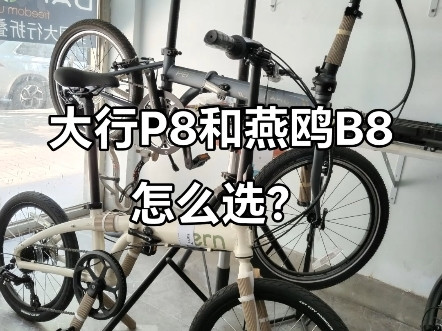 大行p8和燕鸥b8怎么选？大行tern燕鸥折叠车推荐，车型配置对比