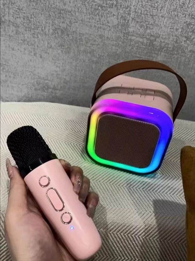 新款麦克风k歌蓝牙音箱无线一体机家庭ktv套装儿童唱音响智能声卡