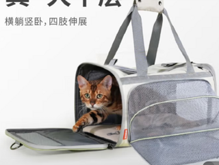 PAWAII猫包外出便携包航空箱 宠物航空箱太空舱 猫背包猫笼外出大号白