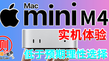 真有那么好？低于预期理性选择！苹果Apple Macmini M4实机体验 性能硬盘无线烤机噪音温度测试 扩展万兆