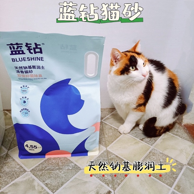 最近在用蓝钻猫砂，感觉还行啊