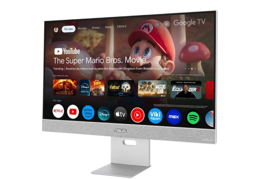 华硕推出 ZenScreen Smart MS27UC 智能显示器,谷歌TV,27英寸IPS面板、哈曼喇叭