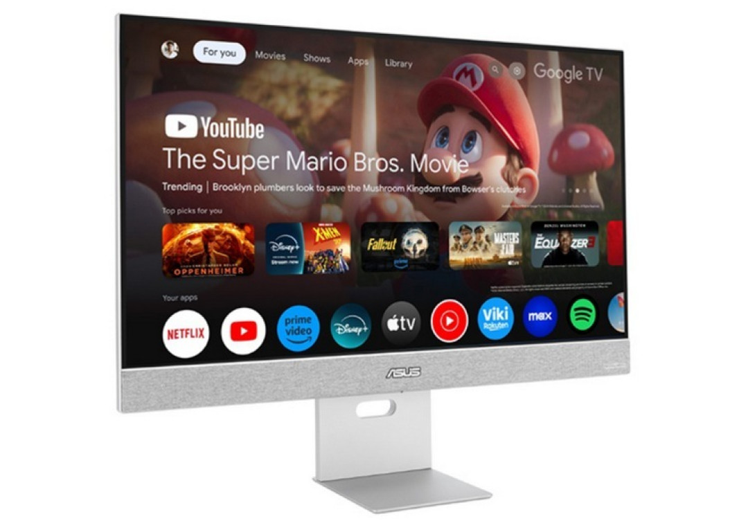 华硕推出 ZenScreen Smart MS27UC 智能显示器,谷歌TV,27英寸IPS面板、哈曼喇叭
