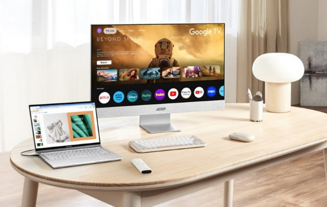 华硕推出 ZenScreen Smart MS27UC 智能显示器,谷歌TV,27英寸IPS面板、哈曼喇叭