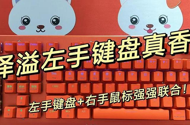 左手键盘+右手鼠标强强联合！泽溢左手键盘提高工作效率20%！