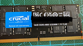 双11英睿达DDR5-4800笔记本内存条16G简单评测