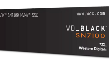 西数发布 BLACK SN7100 NVMe SSD 固态硬盘，最高4TB、7250MB/s读速