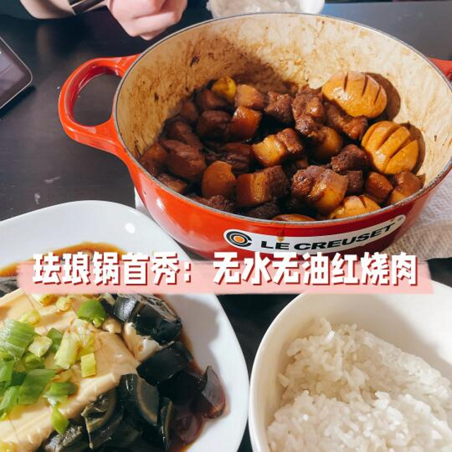 👩🏻‍🍳Le Creuset珐琅锅 🐷无水无油红烧肉