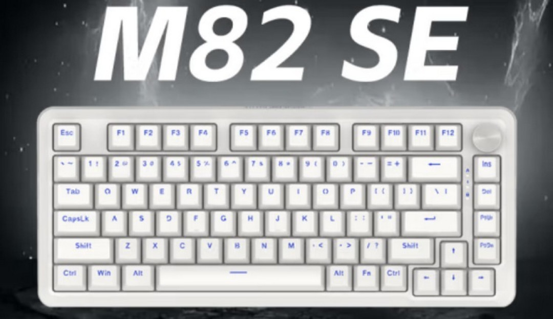 红龙发布 M82 SE 机械键盘,磁轴、多媒体旋钮、Gasket 结构