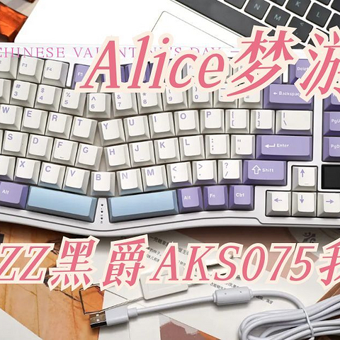 Alice梦游仙境，这把AJAZZ黑爵AKS075我超喜欢