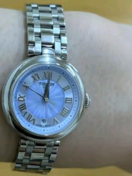 天梭（TISSOT）龚俊同款 小美人系列腕表 钢带石英女表 T126.010.11.133.00