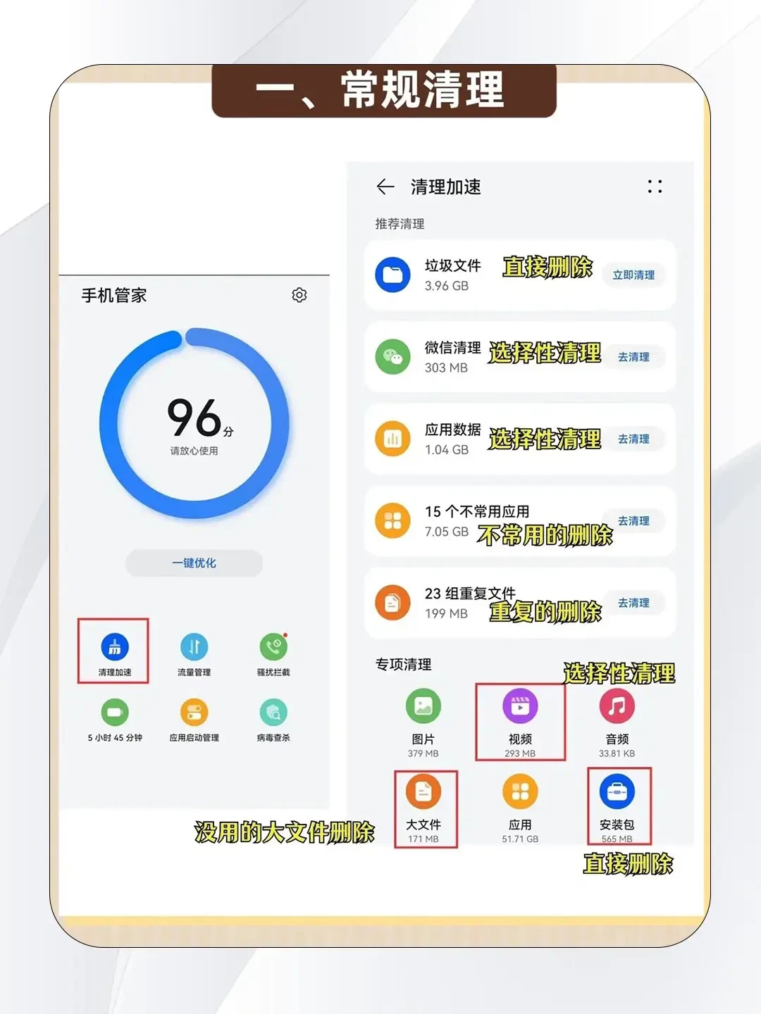 智能手机内存指南：巧用内置工具、微信清理和云存储管理手机空间！