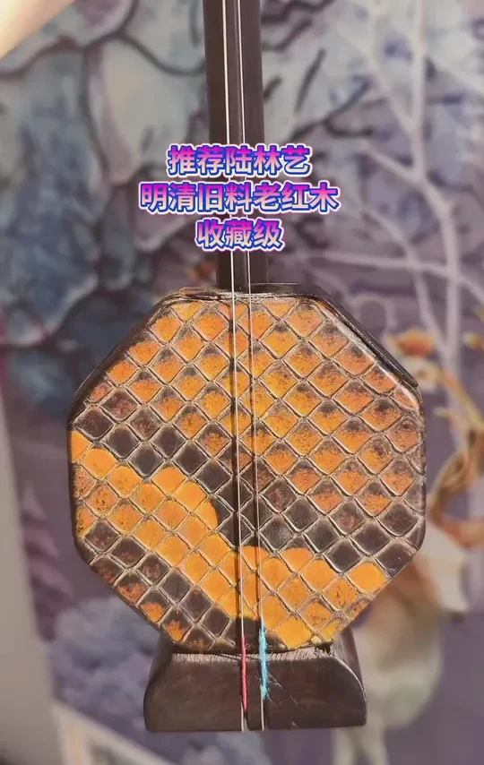二胡二胡五星旧料老红木陆林艺大师制作#一把二胡拉一生 #明清旧料老红木二胡 #二胡制作 #民族乐器