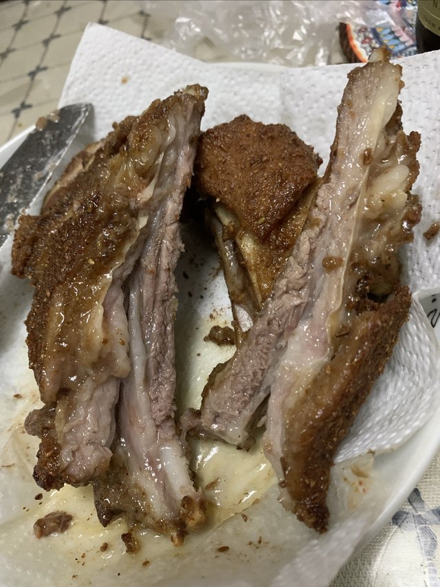 这次买的涝河桥羊排不错，烤出来皮酥肉嫩还爆汁