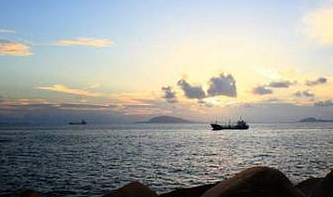 珠海的浪漫日出 