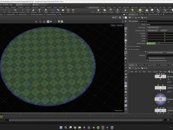 Houdini使用Vellum模拟纸张包裹费列罗巧克力效果教程Houdini Ferrero Rocher