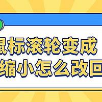 鼠标滚轮变成放大缩小怎么改回去 方法非常简单！