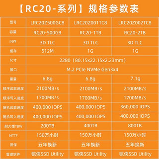 铠侠RC20评测：让你的电脑性能加速飞升！