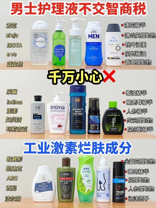 男士护理液不交智商税！烂肤成分千万别碰