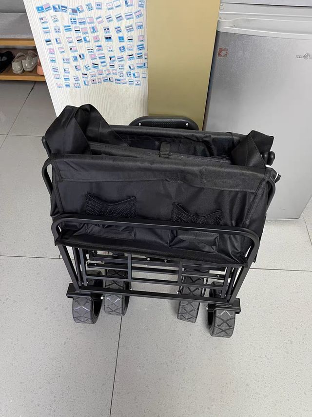 能装东西还能收纳的户外折叠车！