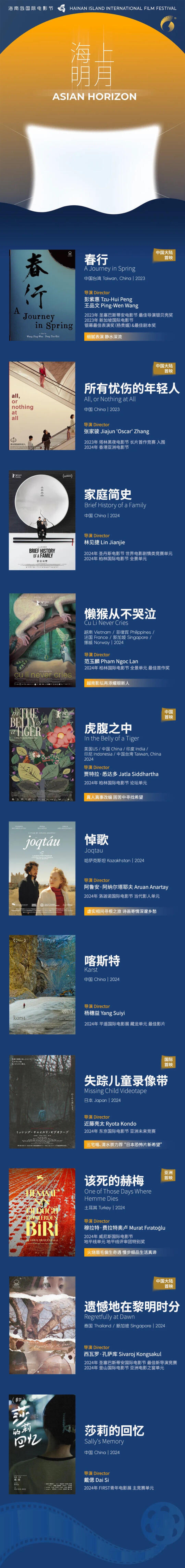 第六届海南岛国际电影节片单发布,你最期待哪部影片?