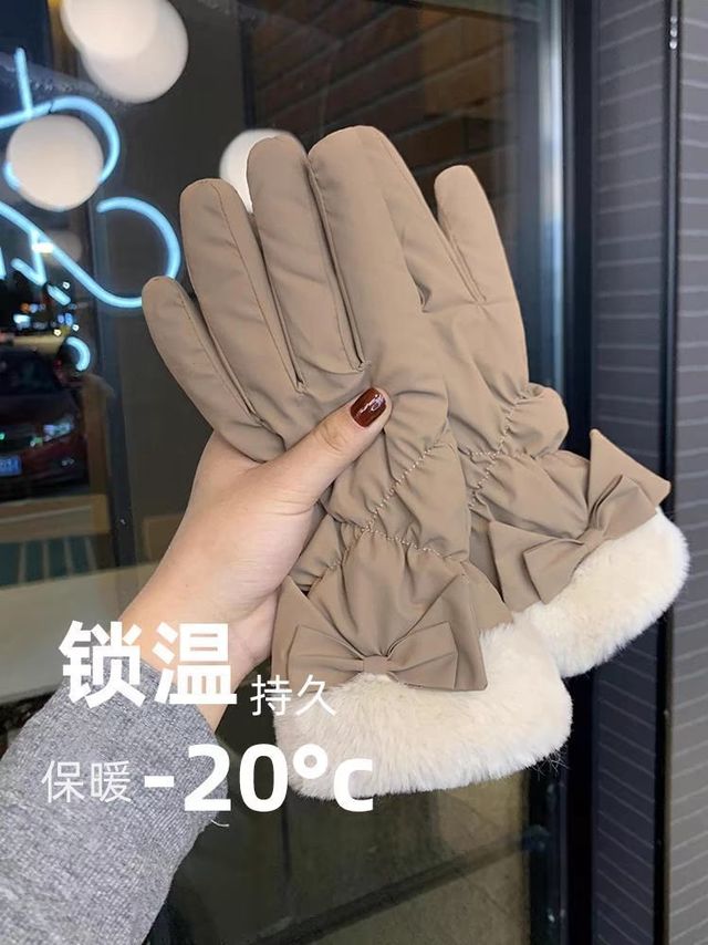 冬日女神必备！加绒手套，温暖又时尚