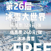 哈尔滨冰雪大世界2024-2025门票价格公布：成人票328元，多种票种畅享冰雪乐趣