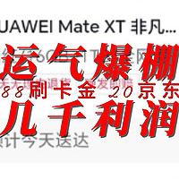 运气爆棚 1888元刷卡金 几千块利润 20京东卡 电信6元话费