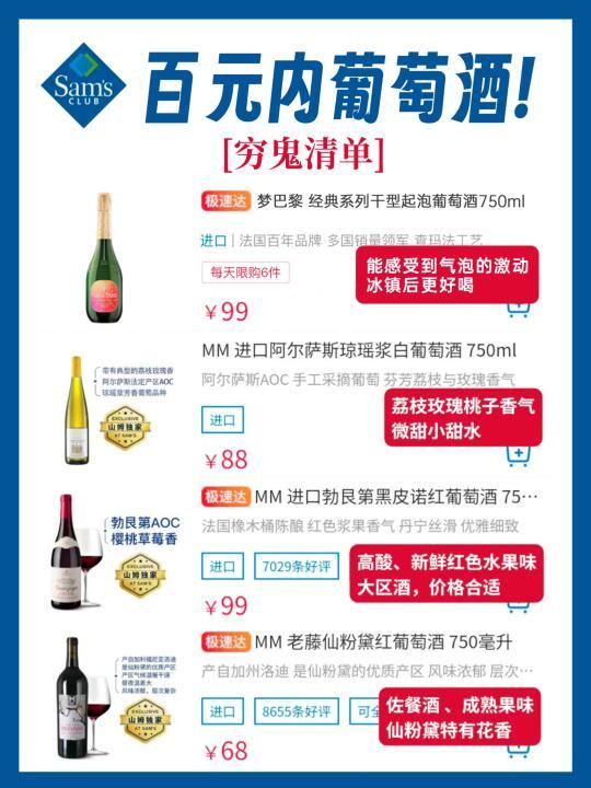 山姆超市百元入手好酒推荐：白酒、葡萄酒、啤酒精选指南