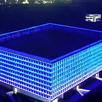 三思LED│成都城东体育公园建筑泛光与显示方案