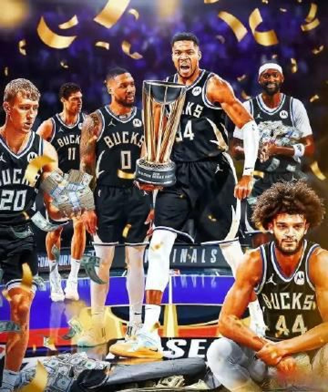 字母哥三双带领雄鹿夺得NBA杯冠军，利拉德火力助攻一扫质疑