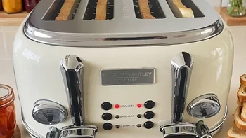 出口四片全自动多功能多士炉吐司机家用烤面包早餐机复古Toaster