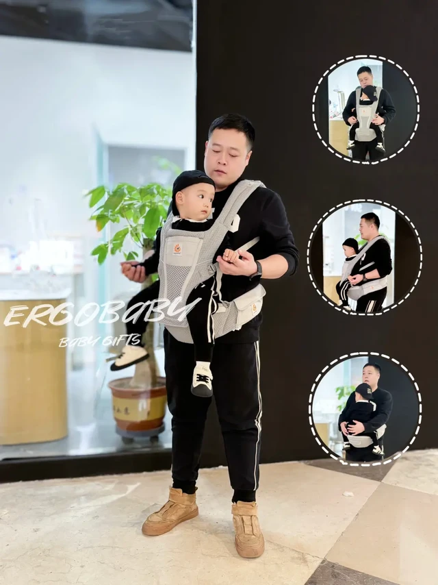 宝爸带娃出街必备-ergobaby Alta腰凳