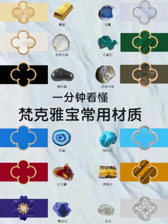 梵克雅宝成本百来块？解密梵克雅宝常用材质