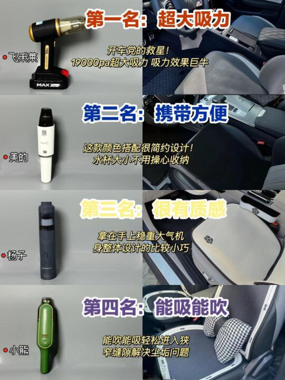 精选内容集|如何选购靠谱车载吸尘器,避免踩坑经验分享