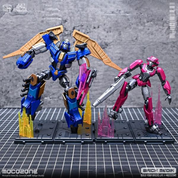 布鲁可变形金刚超越版御天敌与艾丽塔，依然很棒！_欧美动漫周边_