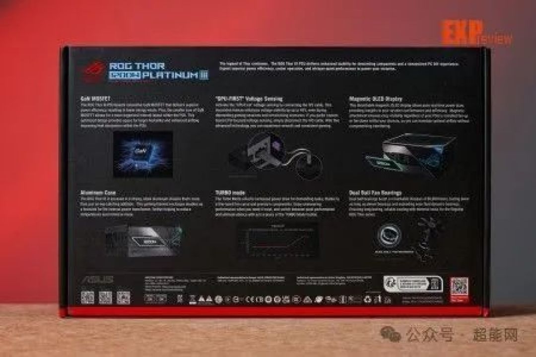 ROG THOR雷神III 1200W电源图赏:利用设计巧思让外观高级感再进一步